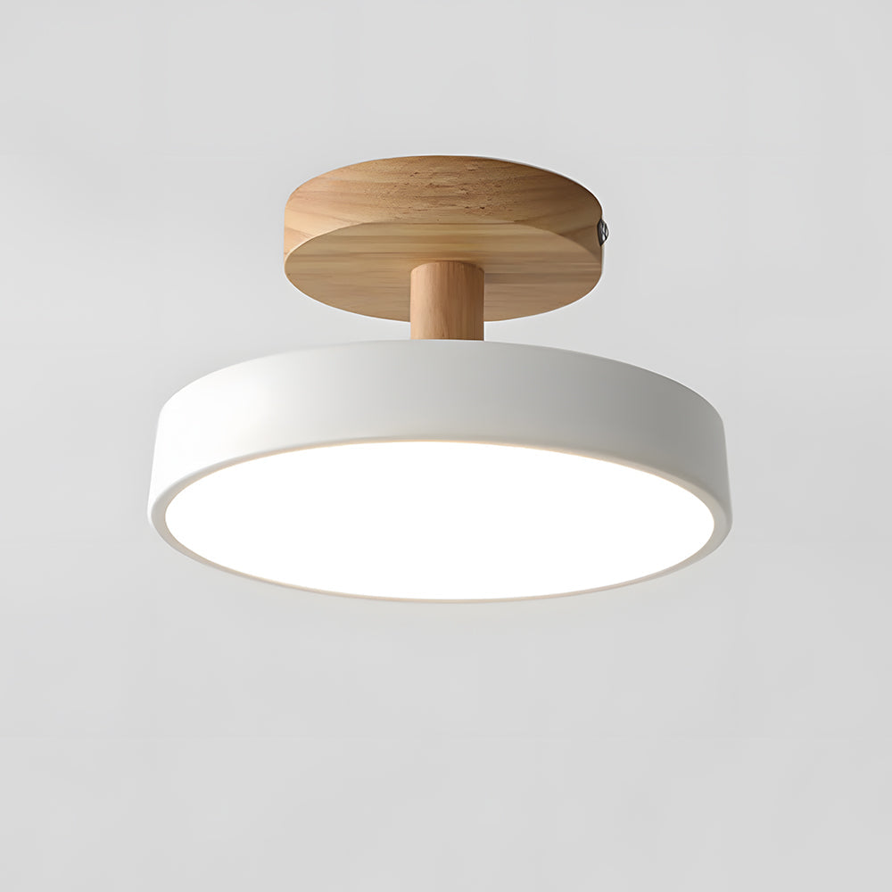 Scandinavian wood and metal LED ceiling light by BROKLEN – view 14