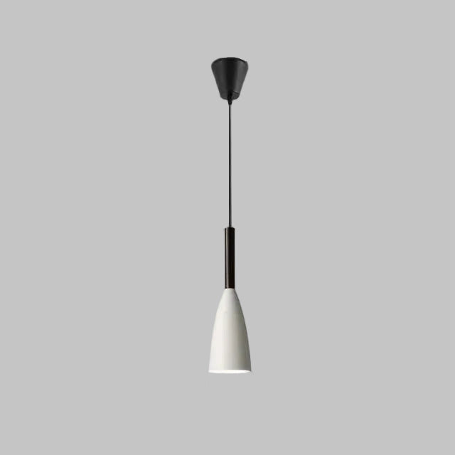 Three-light kitchen ceiling pendant with tapered metal shades by BROKLEN – view 11