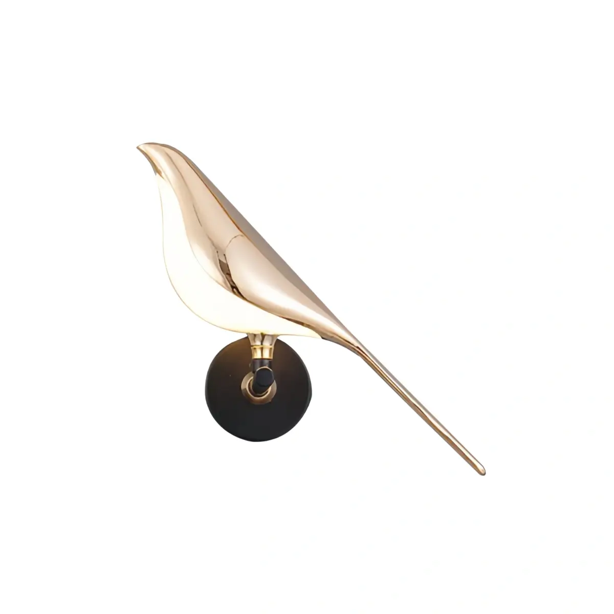 Black and gold bird design LED wall light by BROKLEN