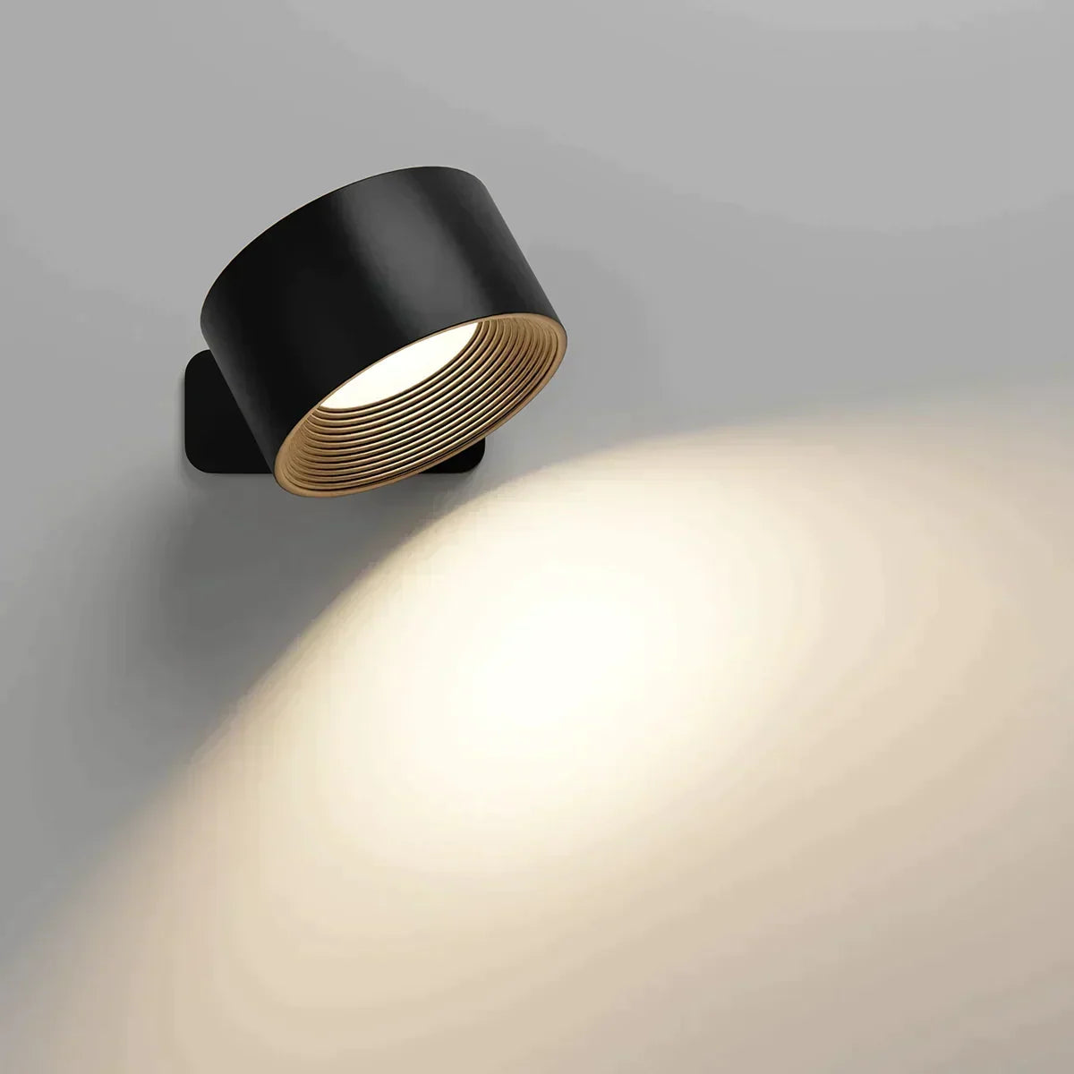 Cordless 360° magnetic LED wall light – rechargeable wall sconce with no drilling by BROKLEN – view 13