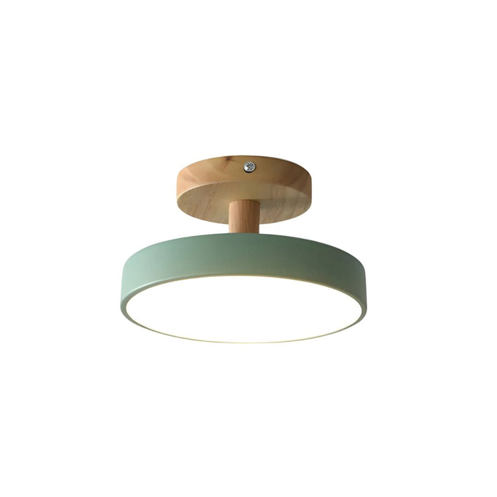 Scandinavian wood and metal LED ceiling light by BROKLEN