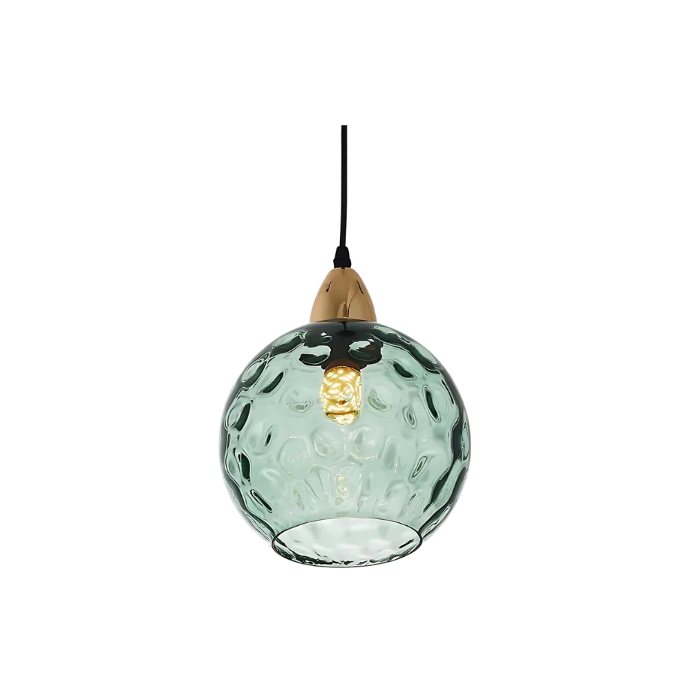 Modern glass globe LED pendant light in Nordic colours by BROKLEN – view 17
