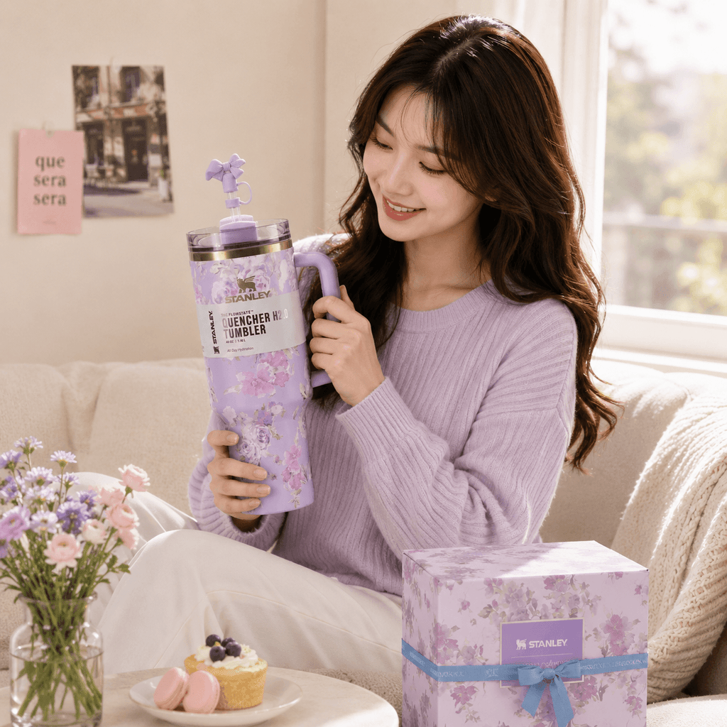 Stanley x LoveShackFancy Lavender Bloom Tumbler