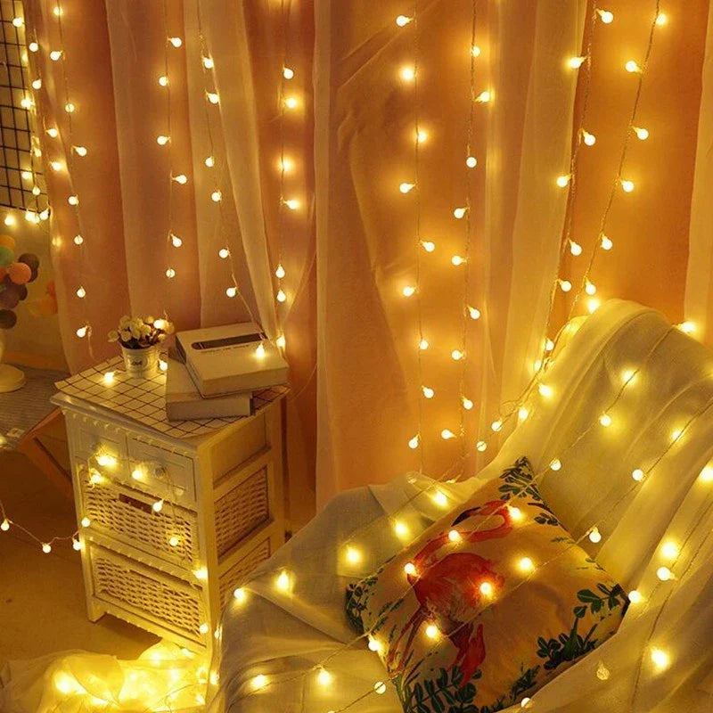 Solar LED outdoor string lights with multicolour bulb covers by BROKLEN – view 5