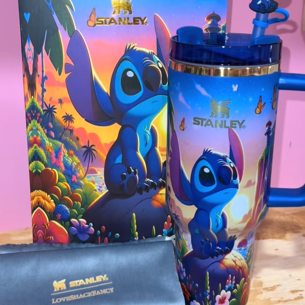 Stitch Sunset Dream Tumbler - sunset tumbler, view 3