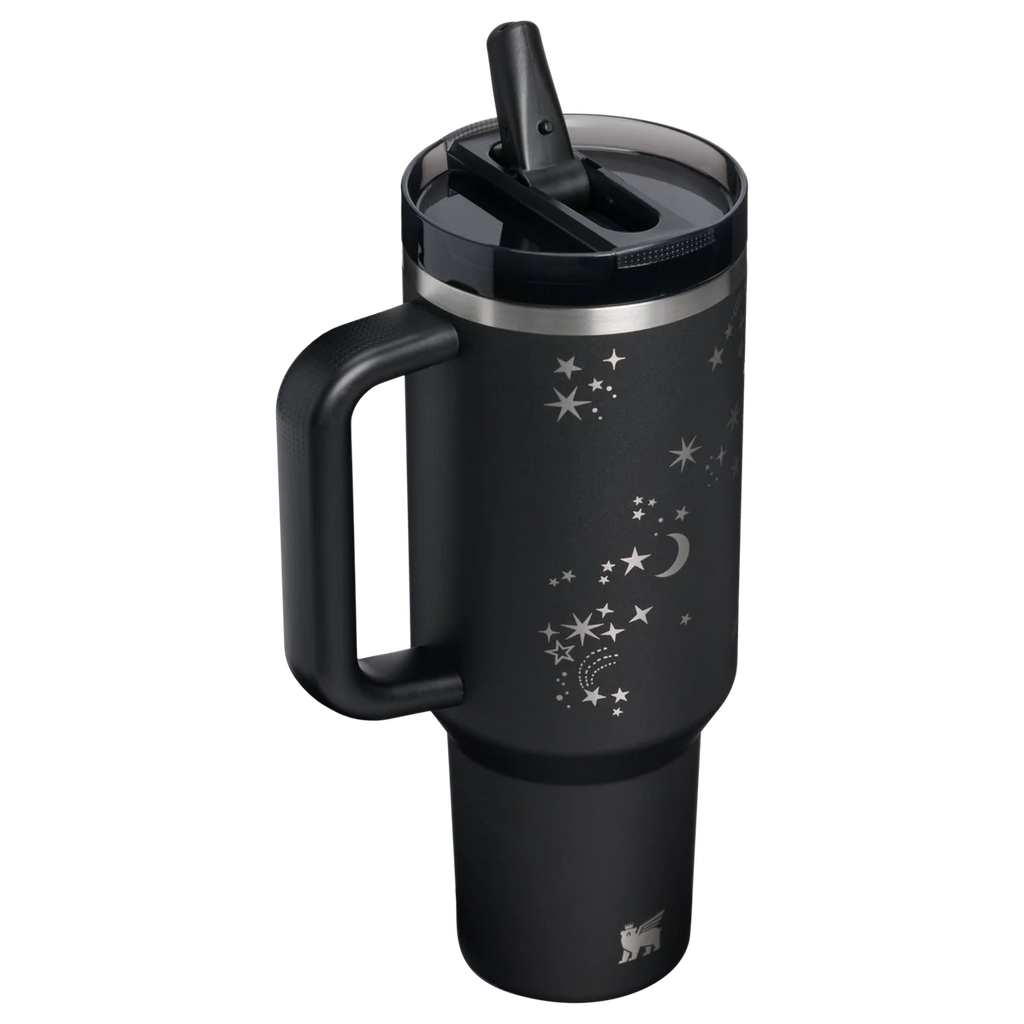 Midnight Celestial Tumbler - black insulated tumbler, view 2