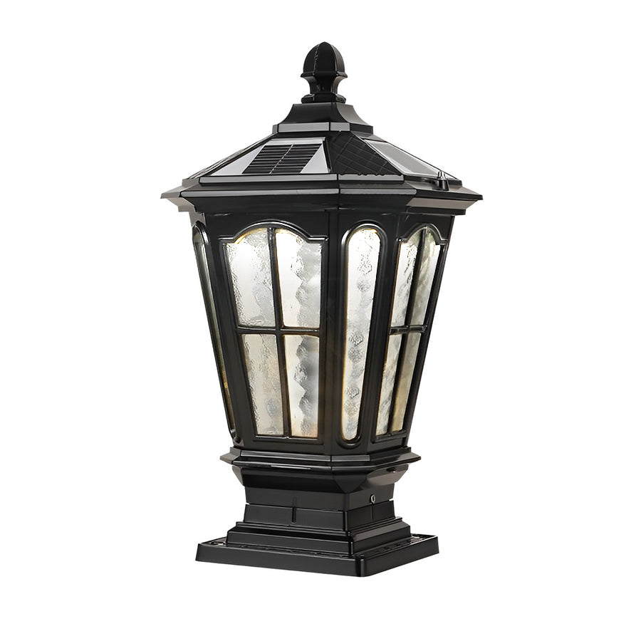 Classic solar outdoor post lantern light by BROKLEN – view 16
