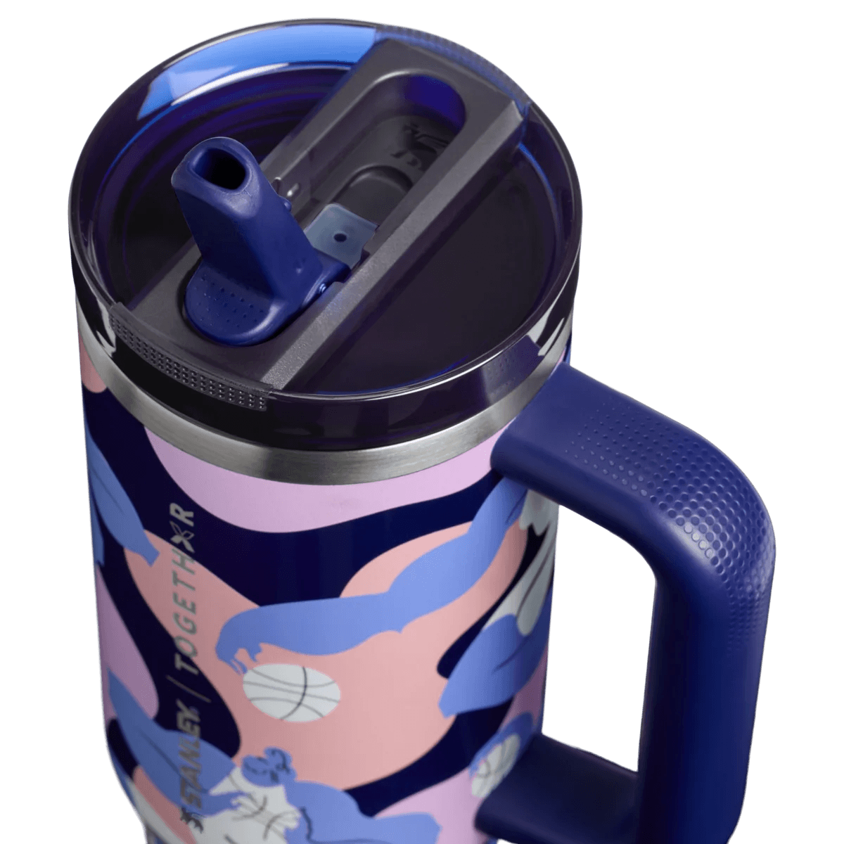 Women's Sports Power Tumbler - navy insulated tumbler, view 4