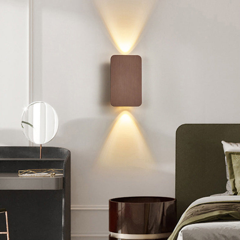 Modern rectangular up and down indoor LED wall sconce by BROKLEN – view 9