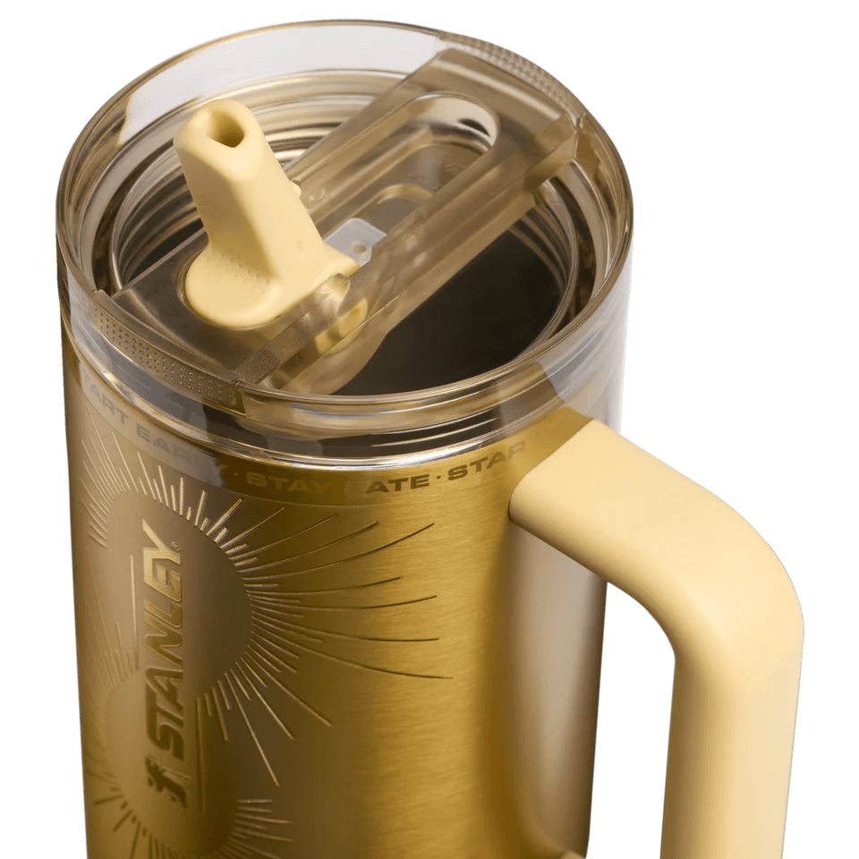 Golden Radiance 40oz Tumbler - metallic gold tumbler, view 4