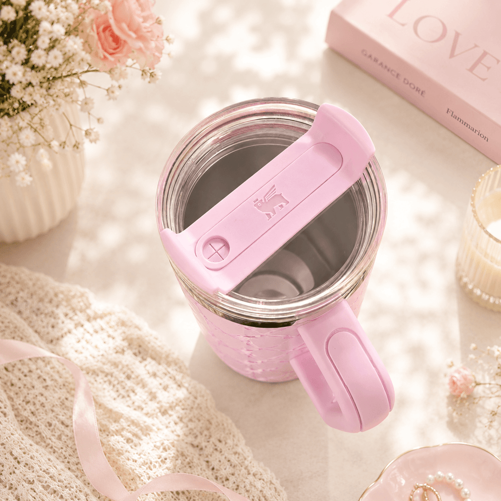 Stanley x LoveShackFancy Pink Bow 40oz Insulated Tumbler Gift Set