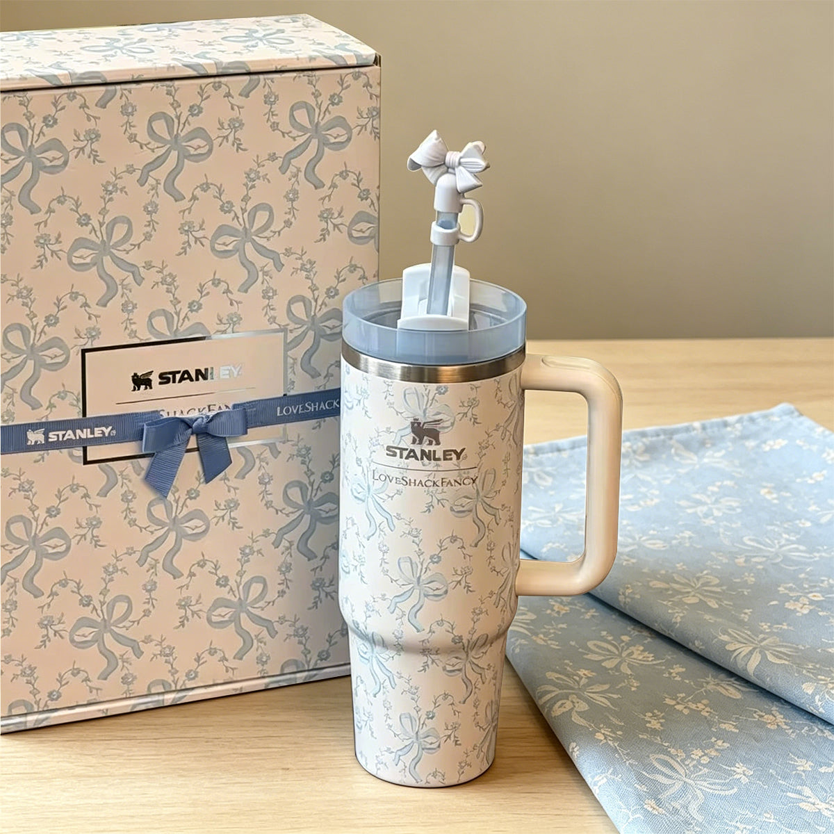 Pink Luxe Tumbler Set - bow tumbler, view 3