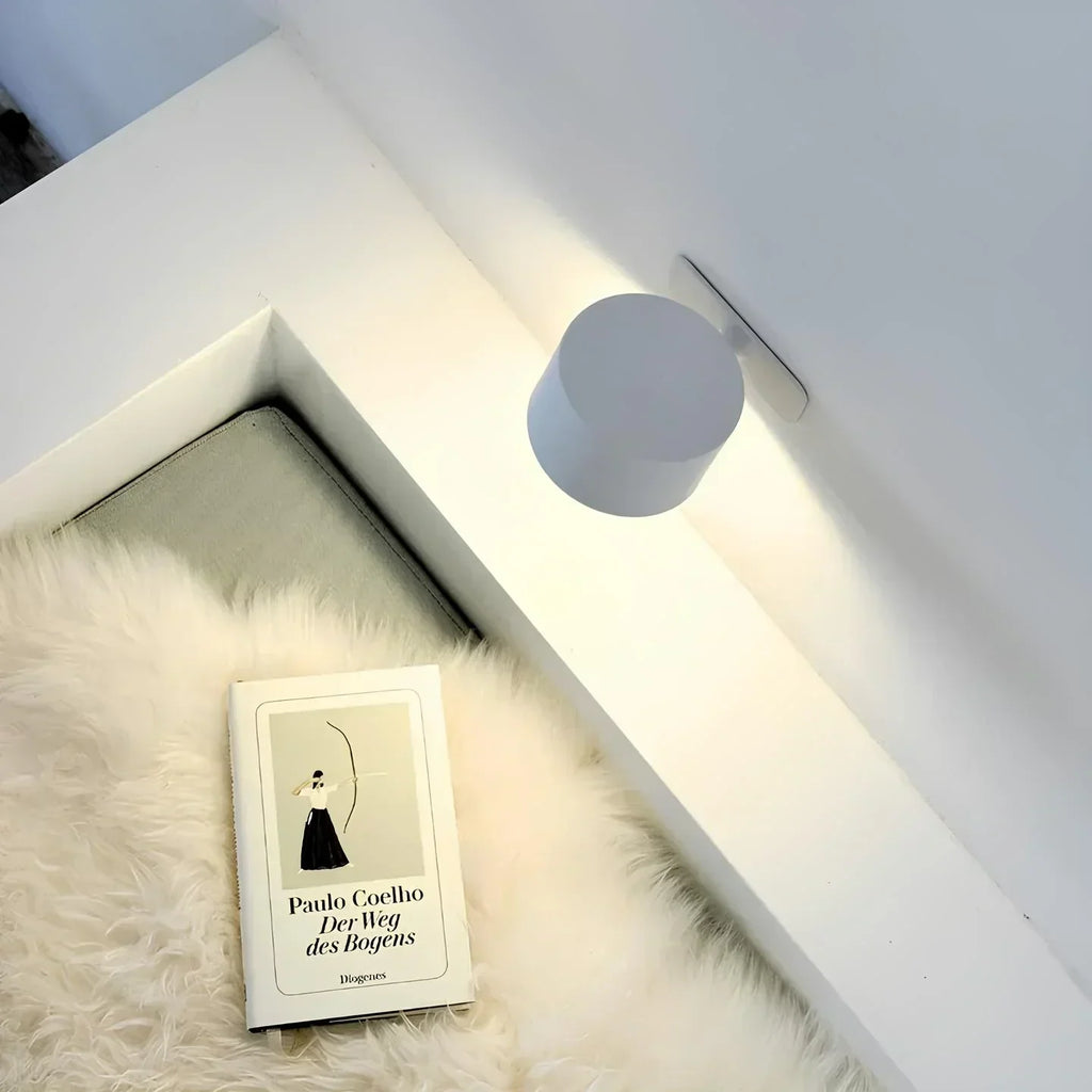 Cordless 360° magnetic LED wall light – rechargeable wall sconce with no drilling by BROKLEN – view 8