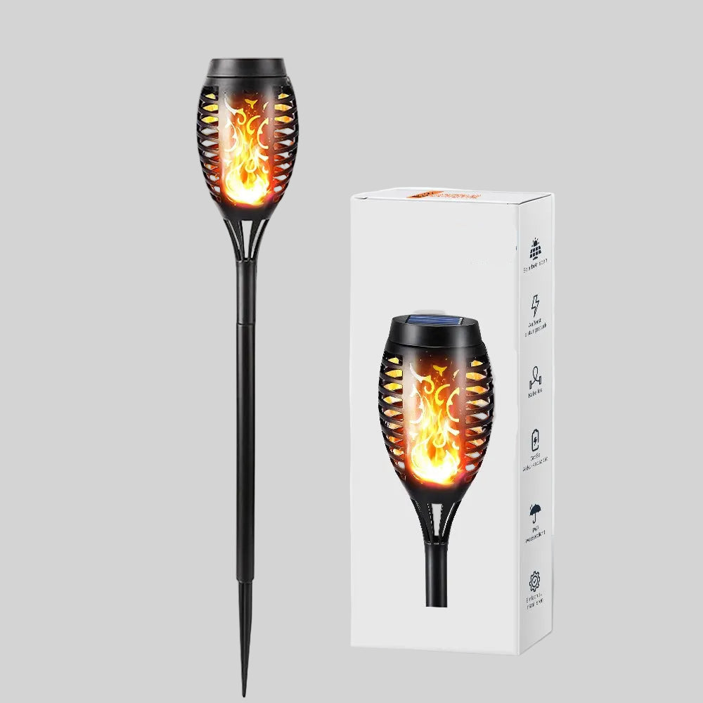 Solar LED flickering flame effect garden light by BROKLEN – view 3