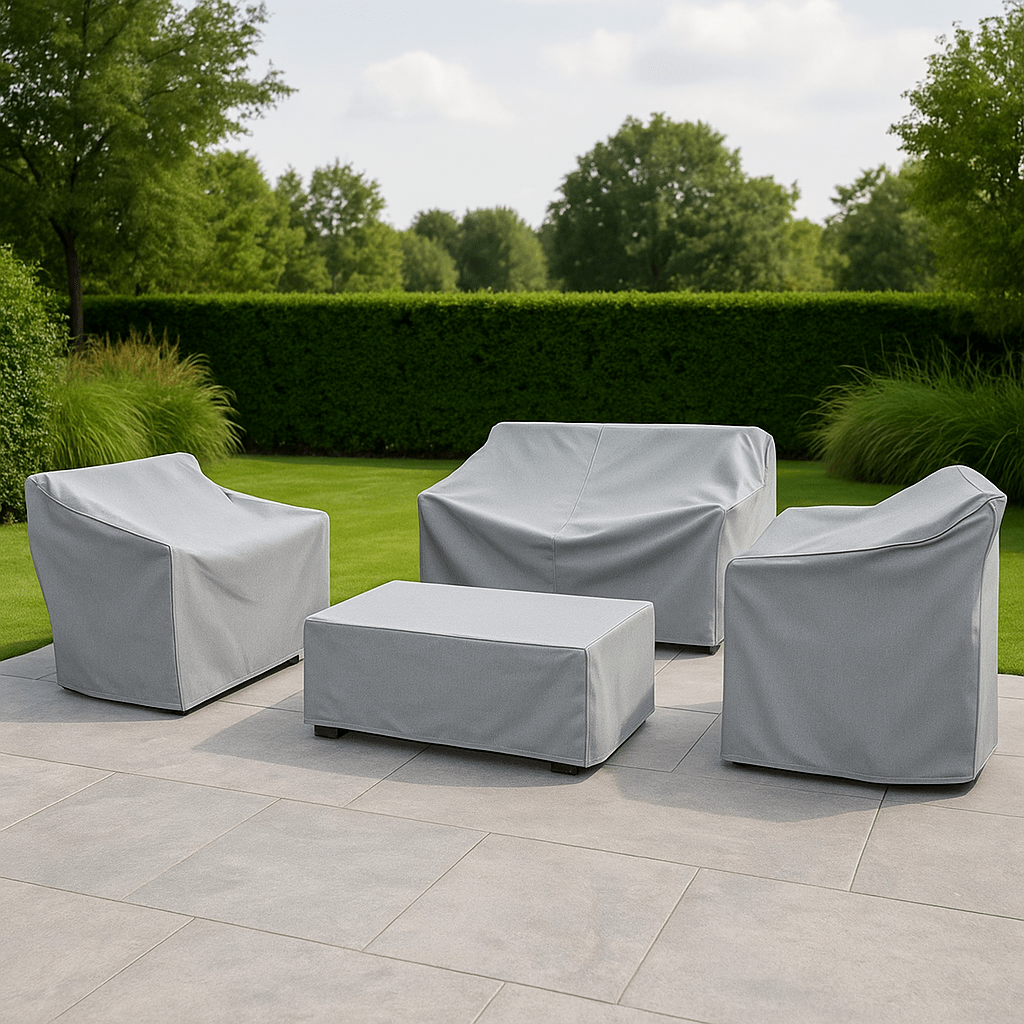 Waterproof outdoor garden furniture cover over a patio set by BROKLEN – view 8