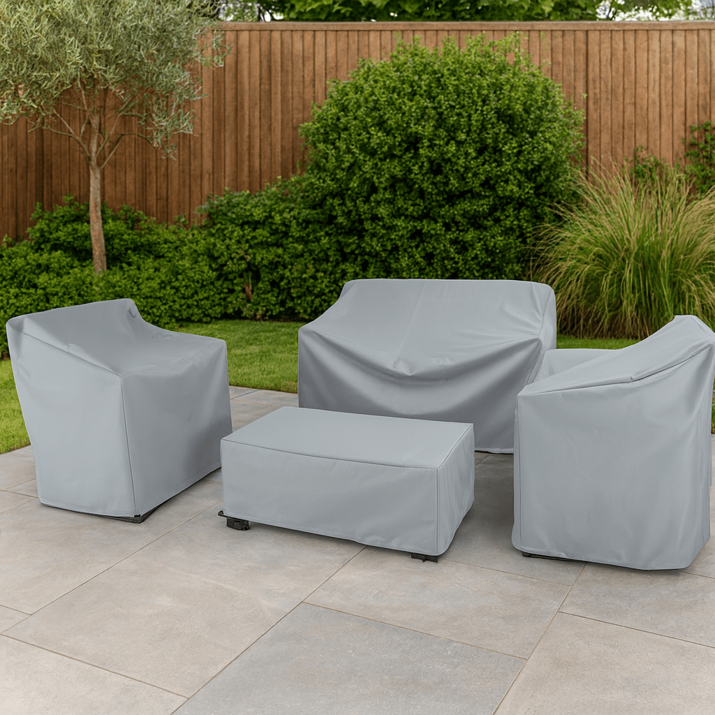 Waterproof outdoor garden furniture cover over a patio set by BROKLEN – view 7