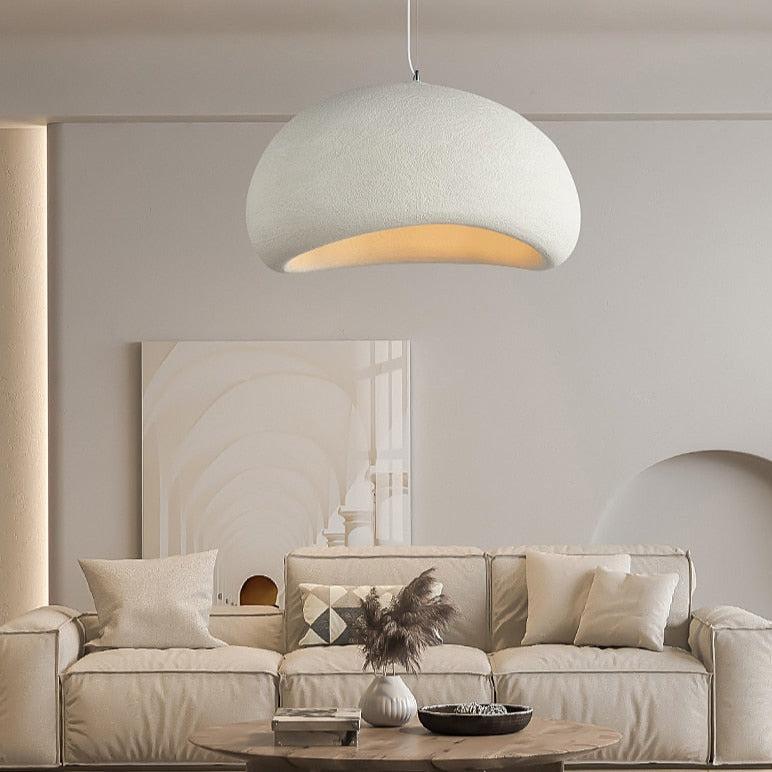 Wabi-sabi cloud burst pendant light in white and grey by BROKLEN – view 6