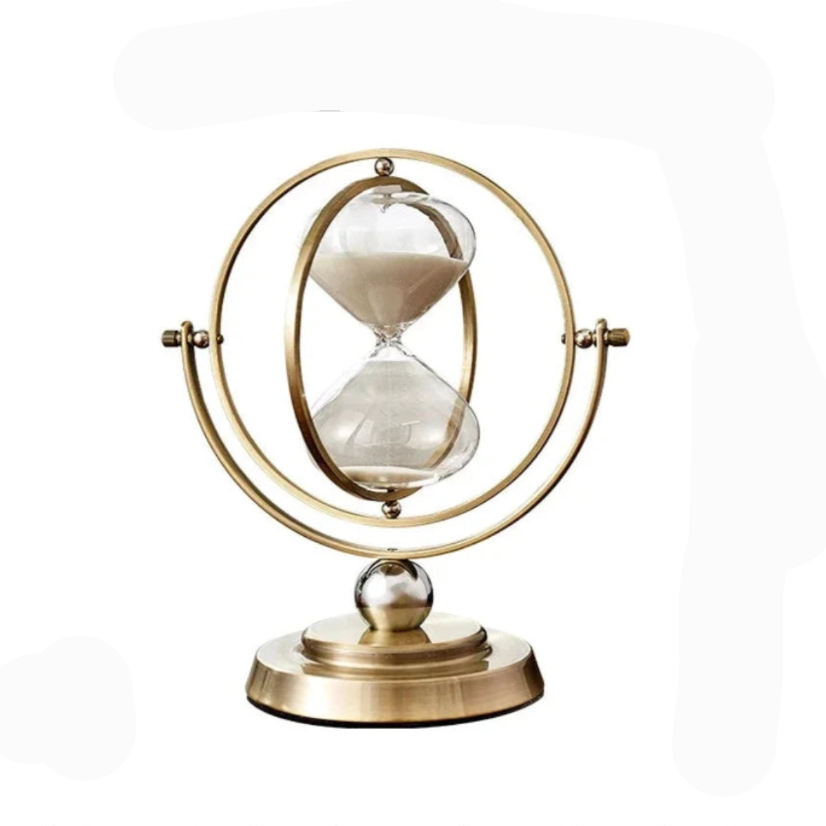 Hourglass sand timer in a circular metal frame by BROKLEN – view 10
