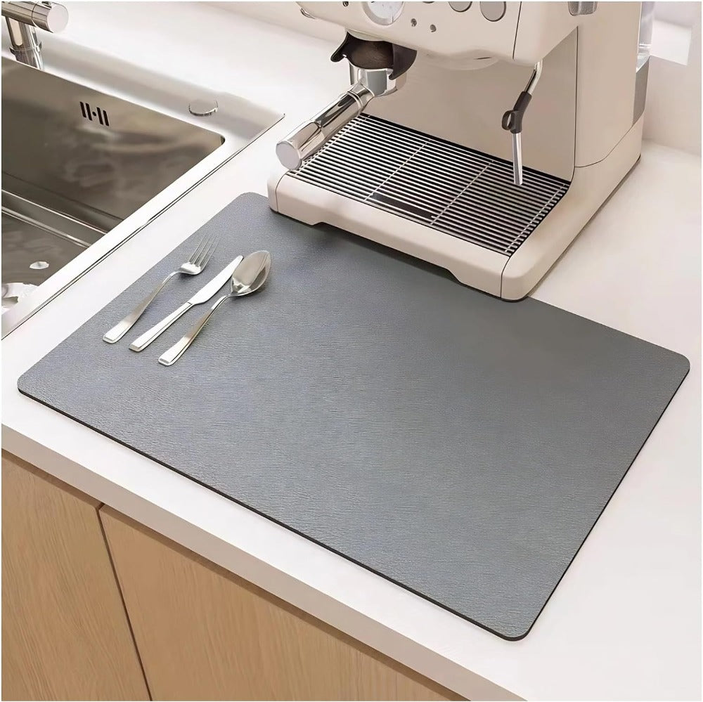 Absorbent diatomite kitchen dish drying mat by BROKLEN – view 5