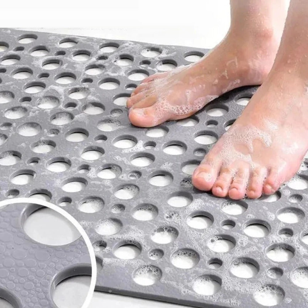 Non-slip PVC shower mat with suction cups and drainage holes by BROKLEN – view 4