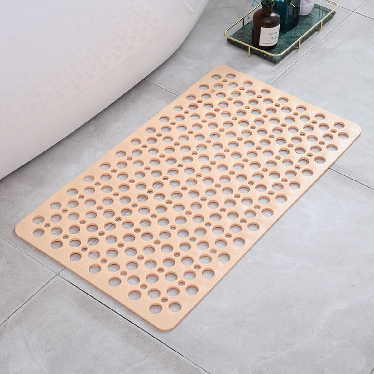 Non-slip PVC shower mat with suction cups and drainage holes by BROKLEN – view 12