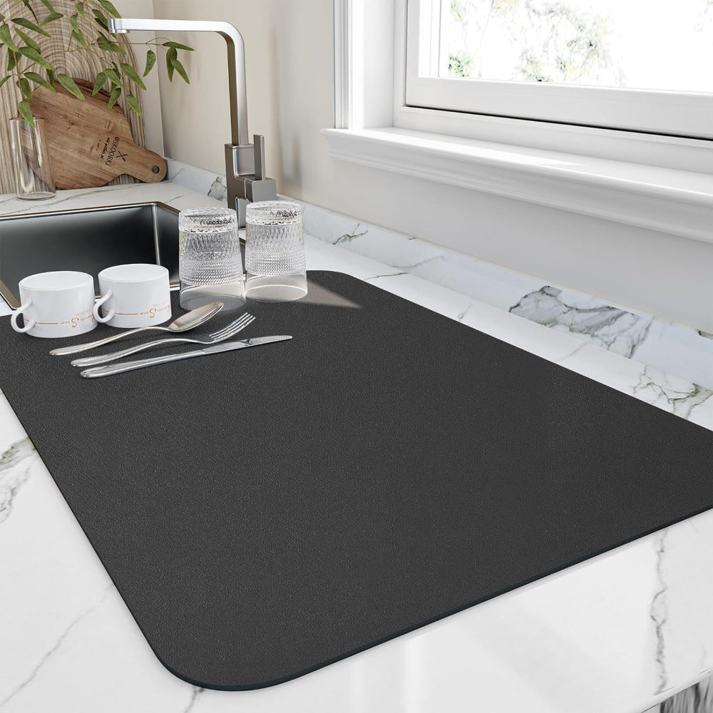 Absorbent diatomite kitchen dish drying mat by BROKLEN – view 3