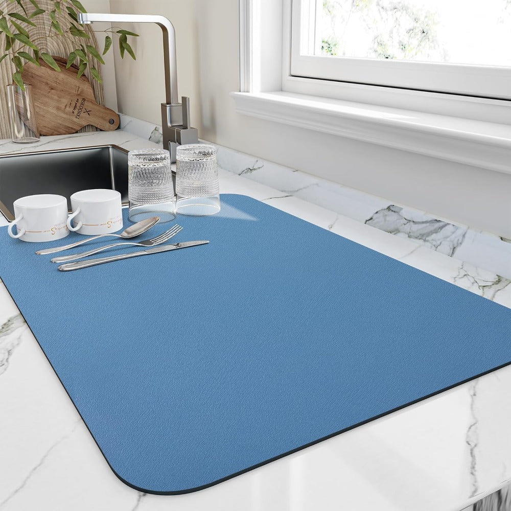 Absorbent diatomite kitchen dish drying mat by BROKLEN – view 4