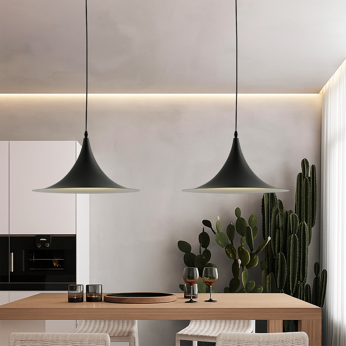 Nordic saucer pendant light by BROKLEN – view 3