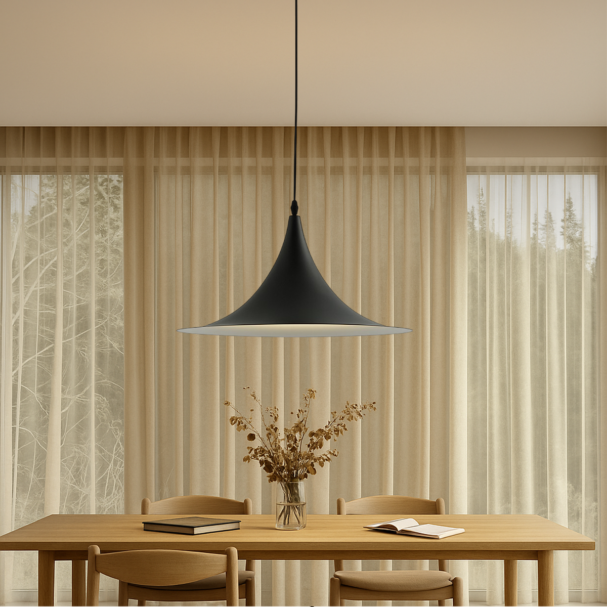 Nordic saucer pendant light by BROKLEN – view 2