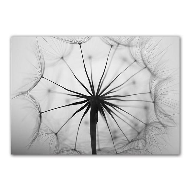 Black and white dandelion botanical wall art print by BROKLEN – view 9