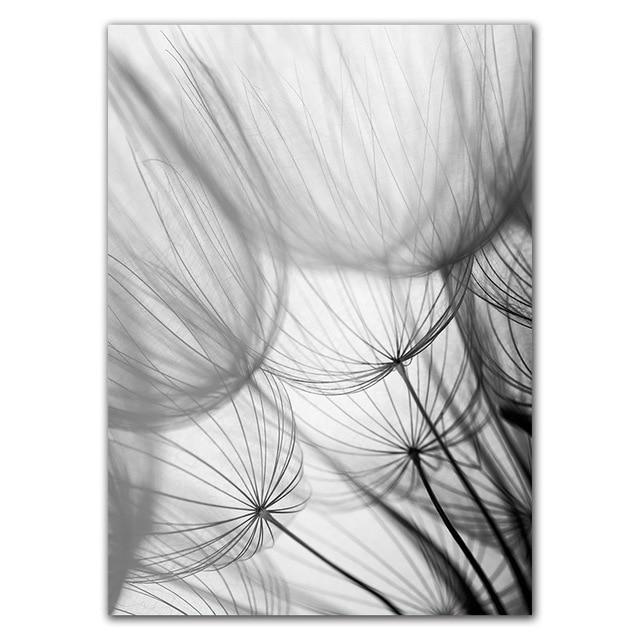 Black and white dandelion botanical wall art print by BROKLEN – view 8