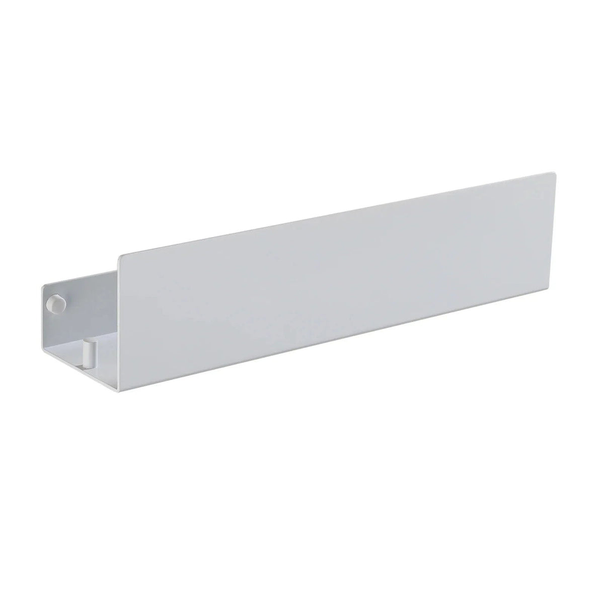 Matte aluminium bathroom wall shelf with side hooks by BROKLEN – view 10