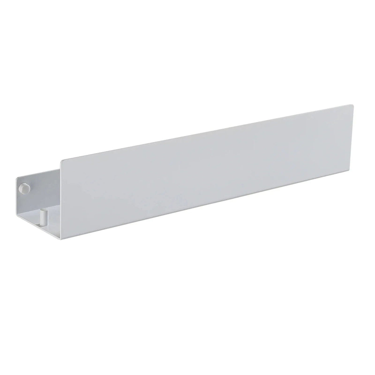 Matte aluminium bathroom wall shelf with side hooks by BROKLEN – view 11