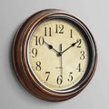 Vintage style wooden round wall clock by BROKLEN