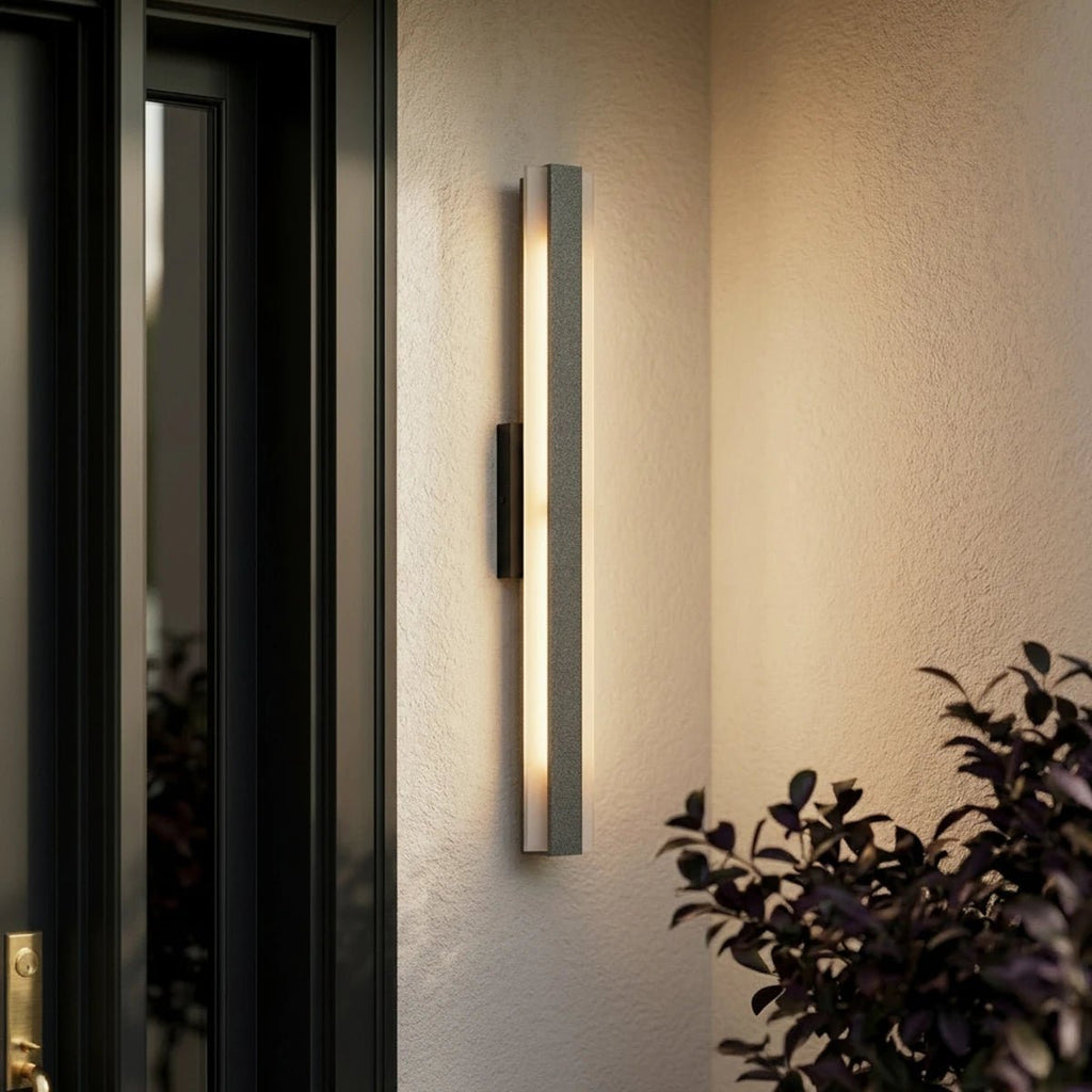 Modern linear LED outdoor wall light with remote control by BROKLEN