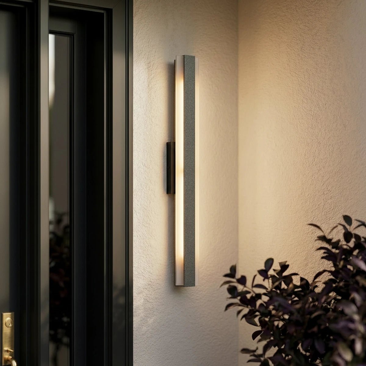 Modern linear LED outdoor wall light with remote control by BROKLEN