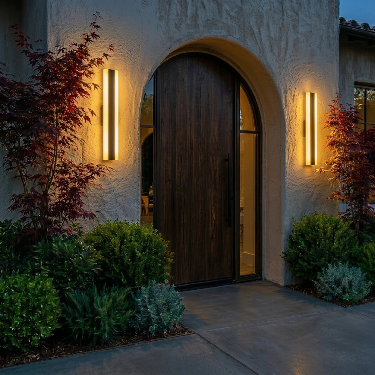 Modern linear LED outdoor wall light with remote control by BROKLEN – view 6