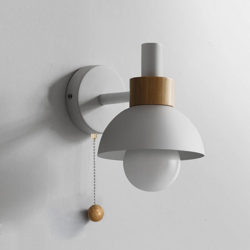 Nordic colour-block wall lamp with pull-cord switch by BROKLEN – view 14