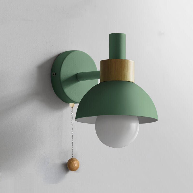Nordic colour-block wall lamp with pull-cord switch by BROKLEN – view 17