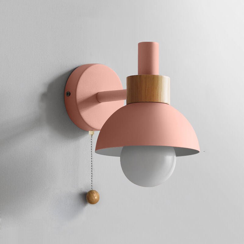 Nordic colour-block wall lamp with pull-cord switch by BROKLEN – view 18