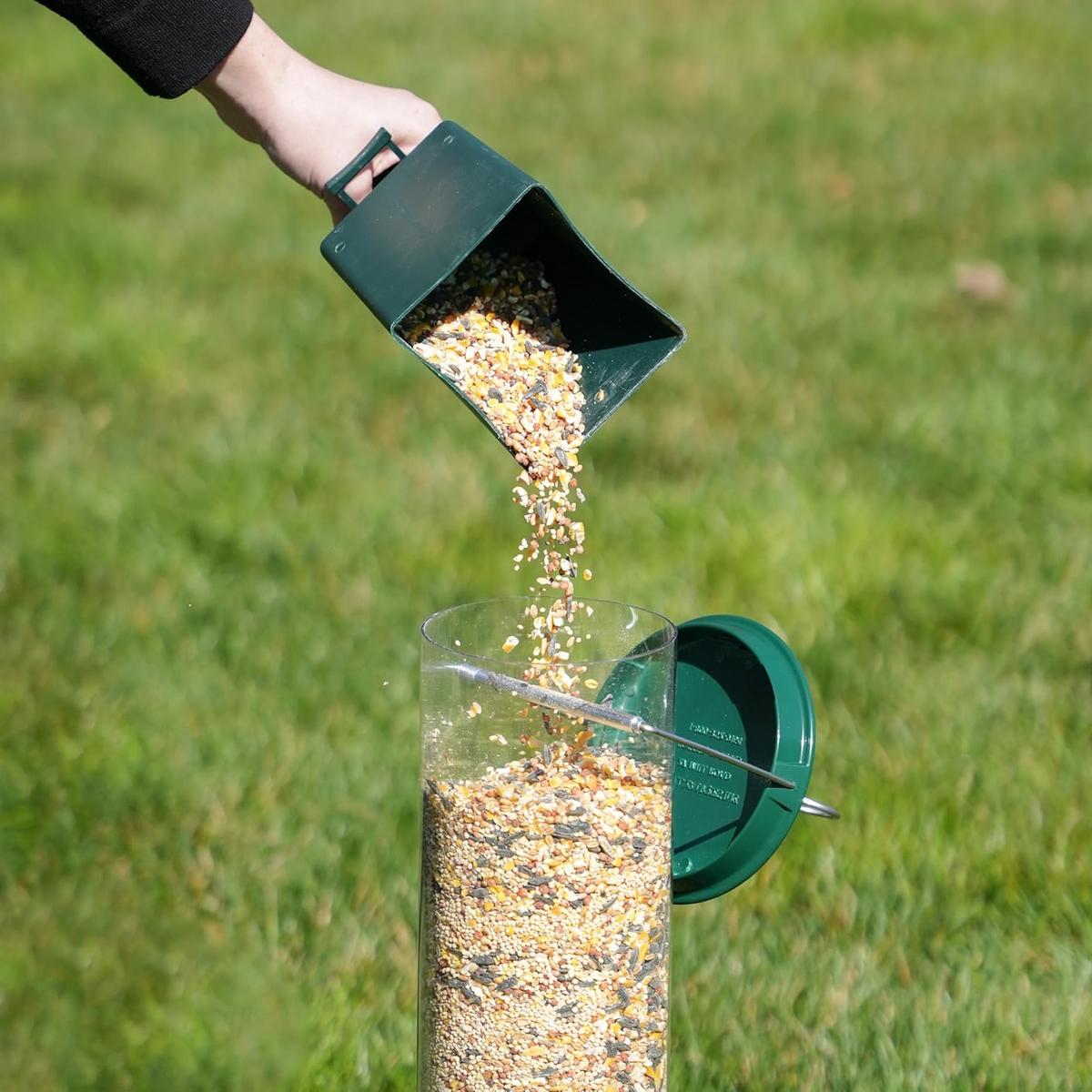 Squirrel proof hanging seed tube bird feeder by BROKLEN – view 3
