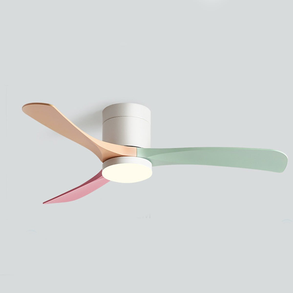 Minimalist ceiling fan with integrated LED light by BROKLEN – view 10