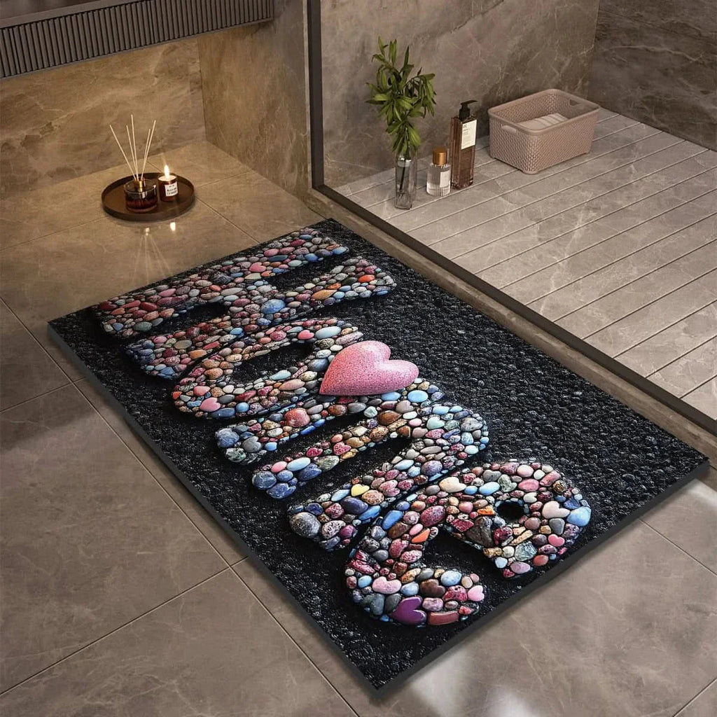 Stone look quick dry non-slip diatomite bath mat by BROKLEN – view 18