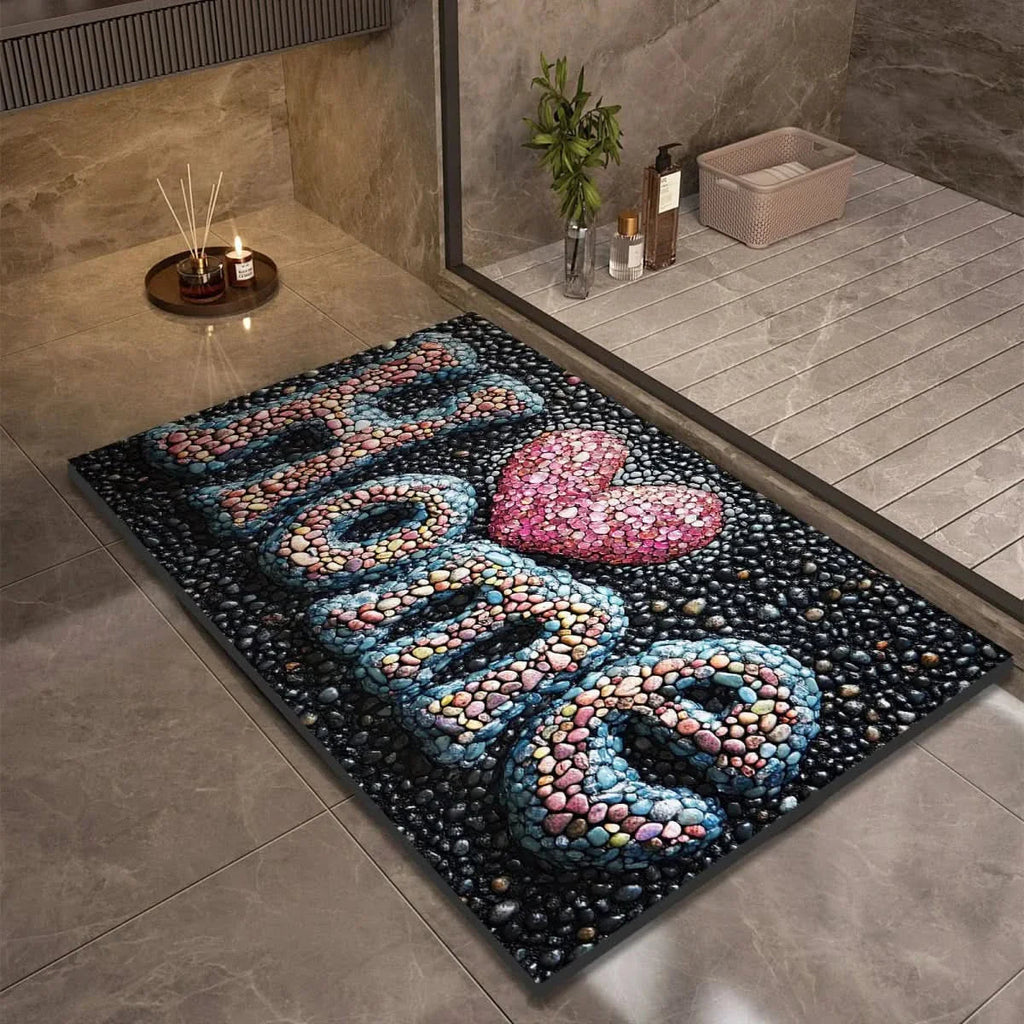 Stone look quick dry non-slip diatomite bath mat by BROKLEN – view 22