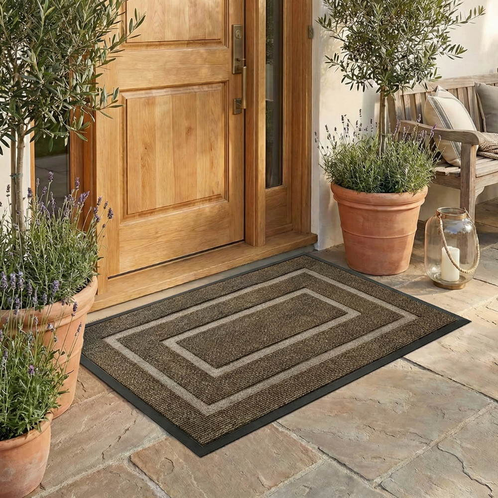 Non-slip rubber backed entrance door mat by BROKLEN – view 2