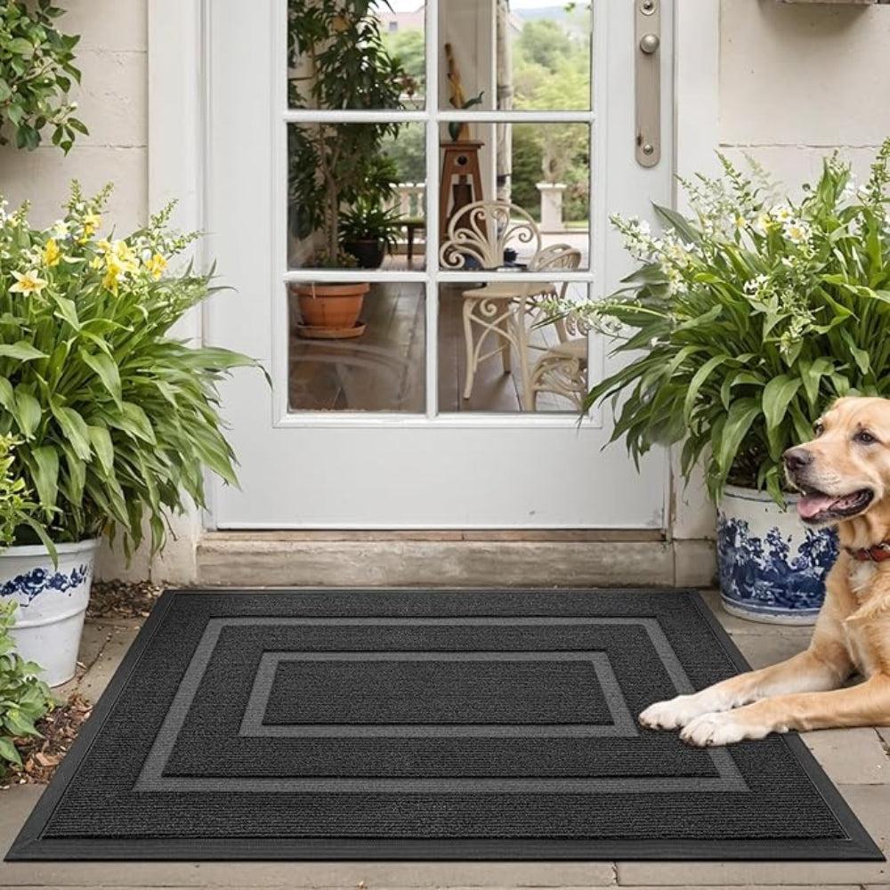Non-slip rubber backed entrance door mat by BROKLEN – view 7