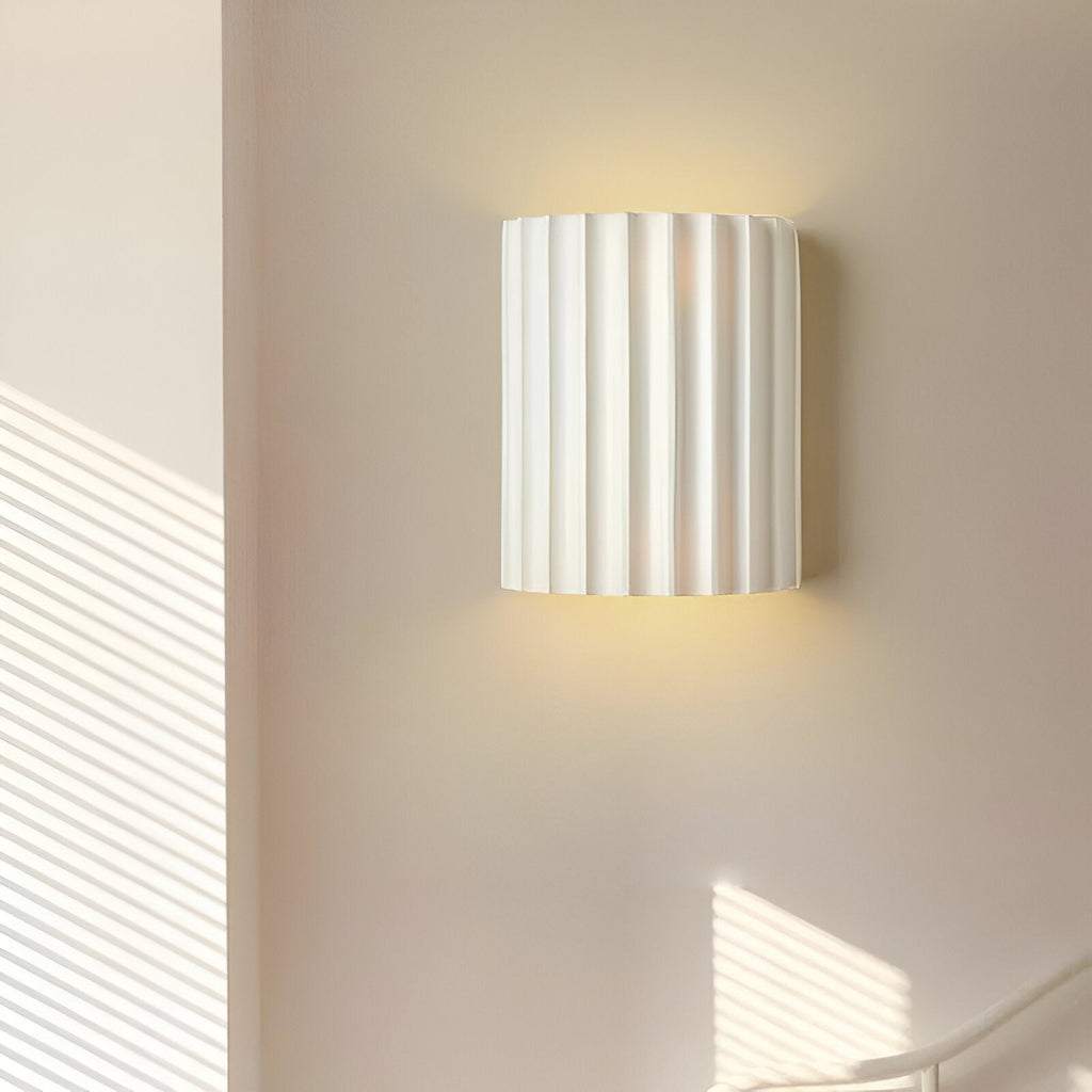 Ribbed resin cylinder up and down wall light by BROKLEN – view 12