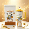 Golden Joy Tumbler Gift Set - illustrated tumbler with gold accents and gift box