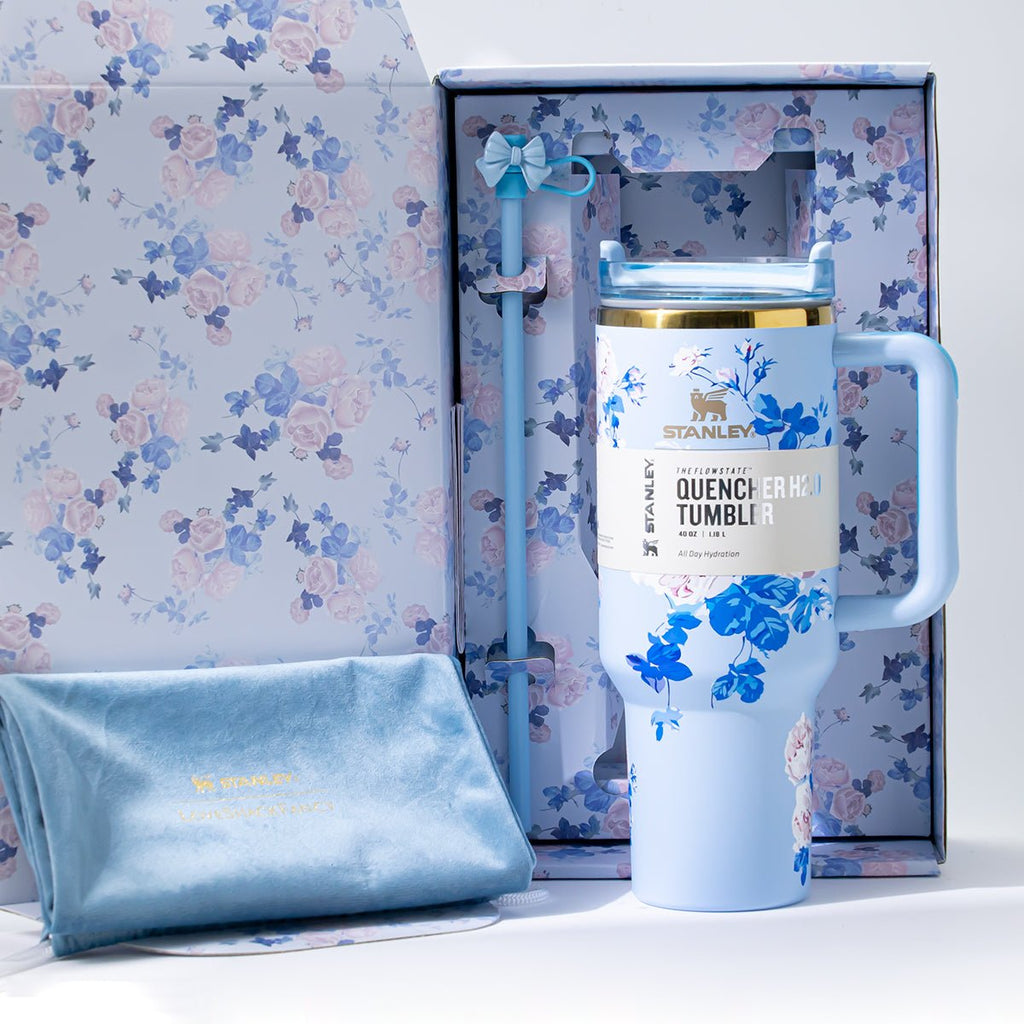 Stanley x LoveShackFancy Blue Floral 40oz Insulated Tumbler