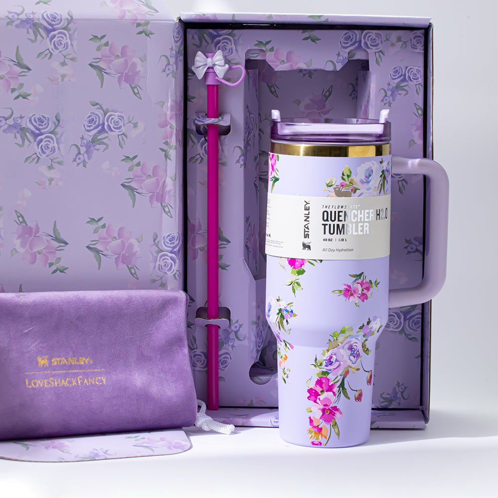 Stanley x LoveShackFancy Lavender Blossom 40oz Insulated Tumbler